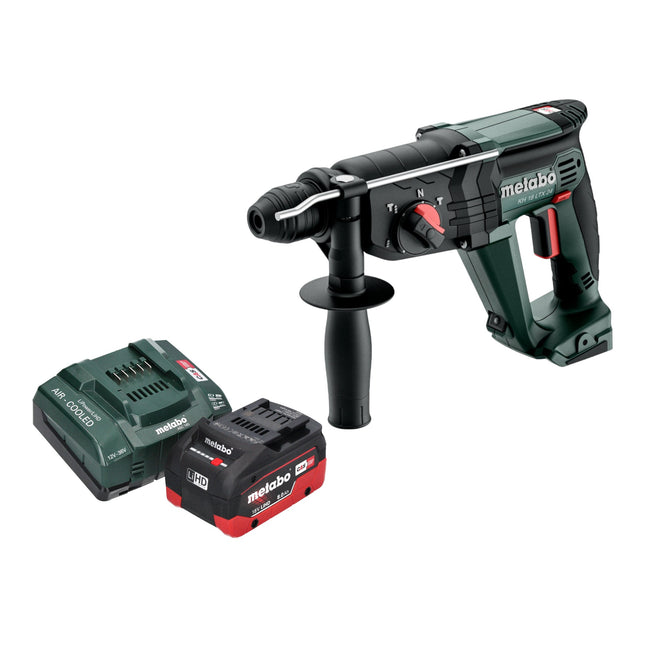 Martello combinato a batteria Metabo KH 18 LTX 24 18 V 2,1 J SDS Plus + 1x batteria LiHD 8,0 Ah + caricatore