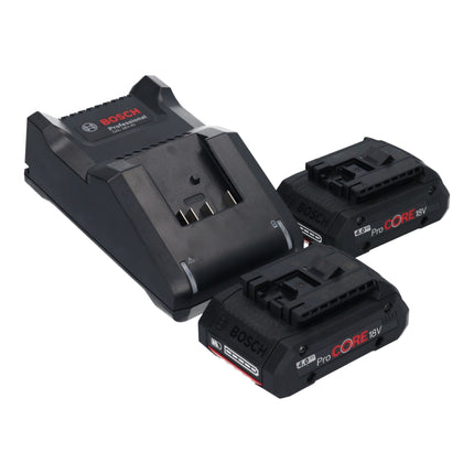 Bosch GOP 18V-34 Professional Cutter multifonctions sans fil 18 V Starlock Plus + 2x batterie ProCore 4,0 Ah + chargeur + 17 pces. d'accessoires + L-Boxx