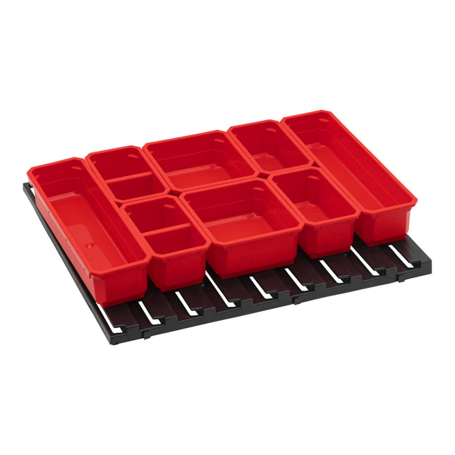 Toolbrothers RHINO Container Set No. 6 Workshop wall with 8 containers for RHINO L organiser height M / L