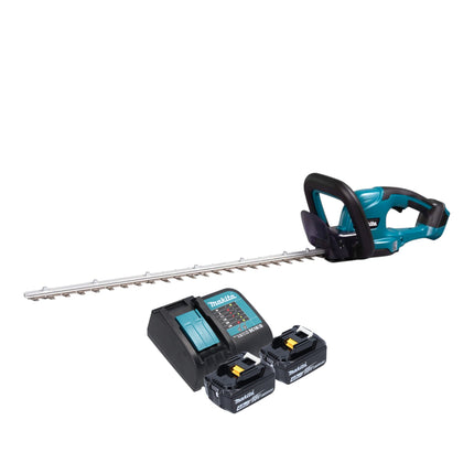 Makita DUH 607 SM2 cordless hedge trimmer 18 V 60 cm + 2x battery 4.0 Ah + charger