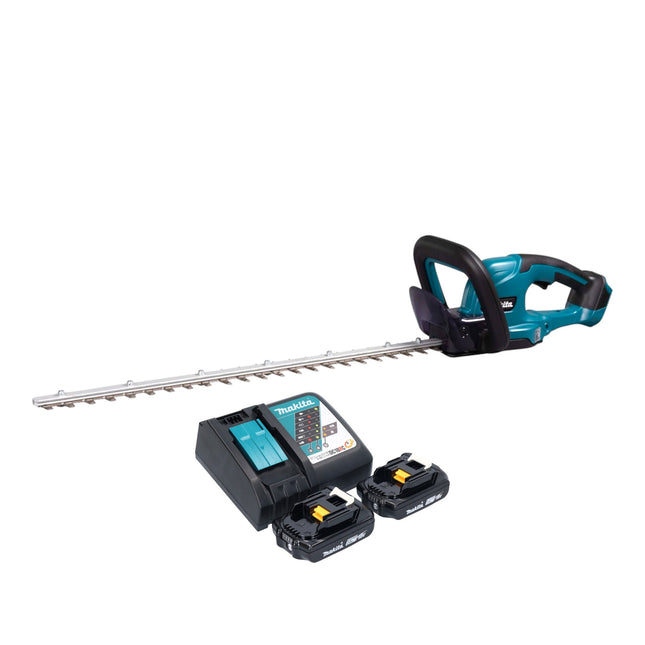 Makita DUH 607 RA2 cordless hedge trimmer 18 V 60 cm + 2x battery 2.0 Ah + charger