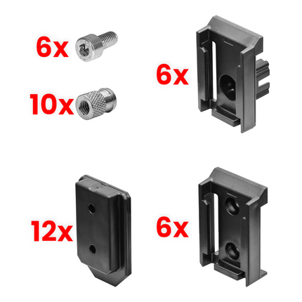 Toolbrothers RHINO Custom Adapter Set 2 for RHINO cases L / XL / XXl - to extend your RHINO system