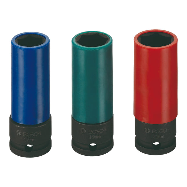 Jeu de douilles Impact Control Bosch Professional 1/2'' 3 pces 17 / 19 / 21 mm ( 2608551102 )