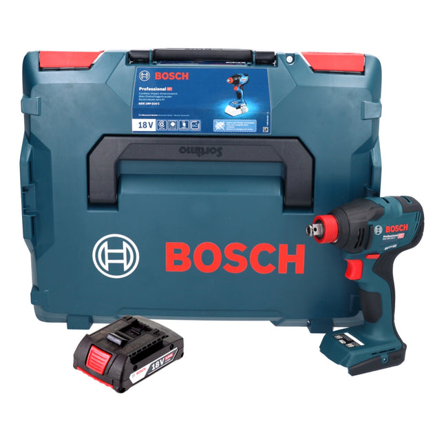 Bosch GDX 18V-210 C Professional cordless impact wrench 18 V 210 Nm brushless + 1x rechargeable battery 2.0 Ah + L-Boxx - without charger