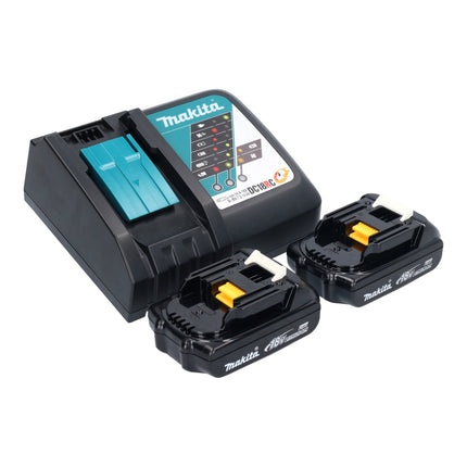 Makita DCG 180 RYXK akumulatorowy pistolet na kartusze 18 V 300 / 600 ml + 2x akumulator 1,5 Ah + ładowarka + walizka