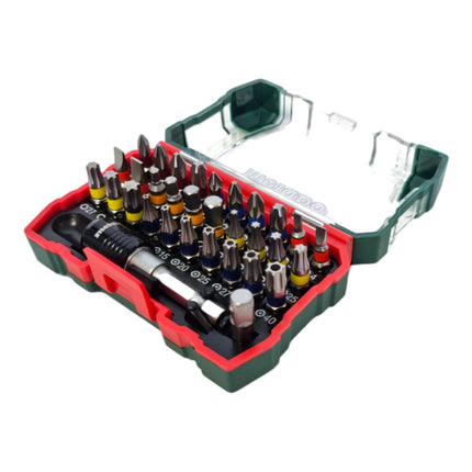 Taladro atornillador a batería Metabo BS 18 18 V 48 Nm + 1x batería 2,0 Ah + caja de puntas + bolsa - sin cargador