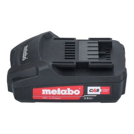 Taladro atornillador a batería Metabo BS 18 18 V 48 Nm + 1x batería 2,0 Ah + caja de puntas + bolsa - sin cargador