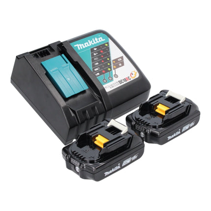 Akumulatorowa młotowiertarka Makita DHR 171 RAX3 18 V 1,2 dżula SDS Plus Brushless + 2x akumulator 2,0 Ah + ładowarka + zestaw 65 elementów + walizka