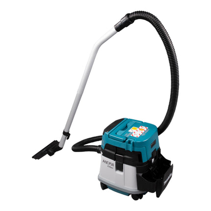 Odkurzacz akumulatorowy Makita DVC 157 LZX3 36 V ( 2x 18 V ) 15 l klasa pyłu L bezszczotkowy + akcesoria - bez akumulatora, bez ładowarki