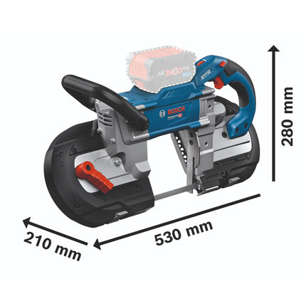 Bosch GCB 18V-127 Sega a nastro professionale a batteria 18 V 127 x 127 mm Brushless Solo ( 06012B7000 ) - senza batteria, senza caricabatterie