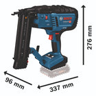 Bosch GNH 18V-50 M Clavadora profesional sin cable para madera 18 V 1,2 x 16 - 50 mm Sin escobillas ( 0601482400 ) Solo - sin batería, sin cargador