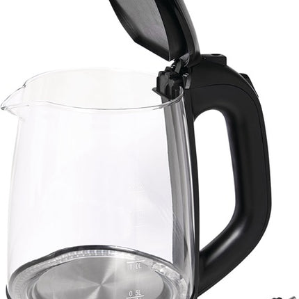 Bollitore WK 3501 swg ( 4000896623 ) 2200 W nero 1,1 kg vetro, acciaio inox LED blu