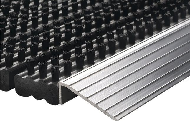 Felpudo de aluminio (9000471289) negro/plata PP/aluminio