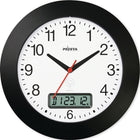 Wall clock ( 9106486631 ) radio controlled clock plastic black numbers