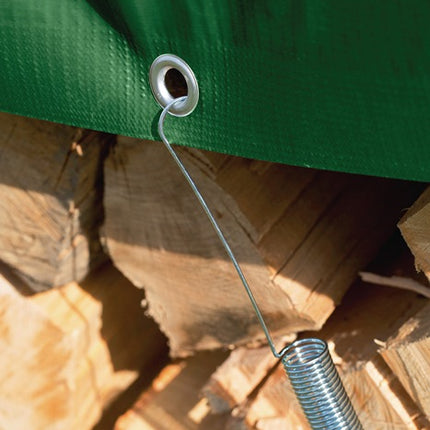 Set di fissaggio per teloni protettivi Windhager ( 4000818606 ) 6 molle di tensione e 6 artigli di legno