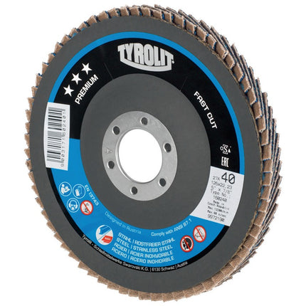 Tyrolit flap disc PREMIUM FASTCUT ( 8000756288 ) Ø 125 mm grain size 40 offset