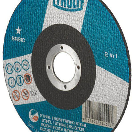 Disco da taglio Tyrolit BASIC ( 8000757603 ) D178x1,6mm foro diritto 22,23 mm