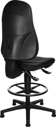 Silla giratoria de trabajo Topstar Point 70 C ( 9000454323 ) patines de suelo + aro de pie 590-840 mm