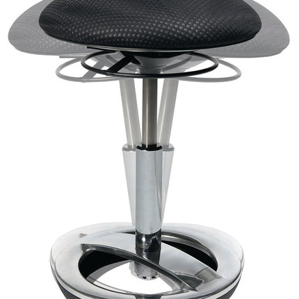 Sgabello Topstar ( 9103482820 ) con anello per i piedi Regolazione dell'altezza del sedile 440-570 mm