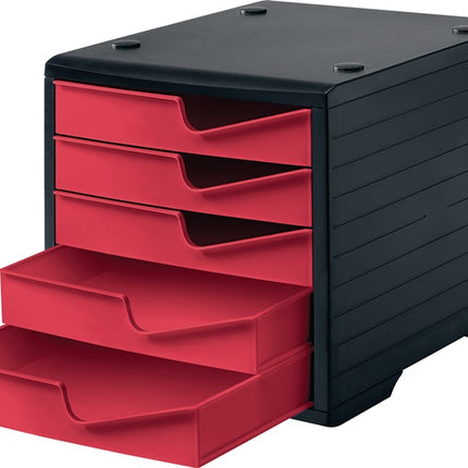 caja de almacenaje styro ( 9000493479 ) 5 cajones negro/arándano