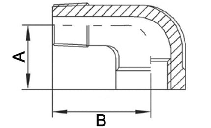 Raccordo filettato Springer 90° IG/AG ( 4500100051 ) NPS=1/2 ″