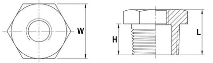 Reduktor sprężynowy ( 4500100115 ) NPS=2 ″ NPS2 1 1/2 ″ L 32,5 mm