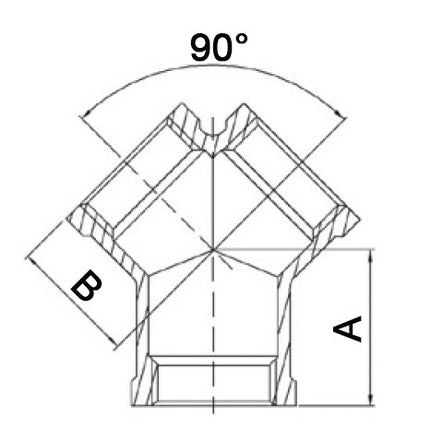 Pieza en Y de Springer EN 10226-1 ( 4000000078 ) NPS=3/4 ″