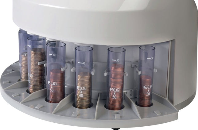 Safescan Münzzähler und -Sortierer ( 9000486805 ) mit Abhülsvorrichtung