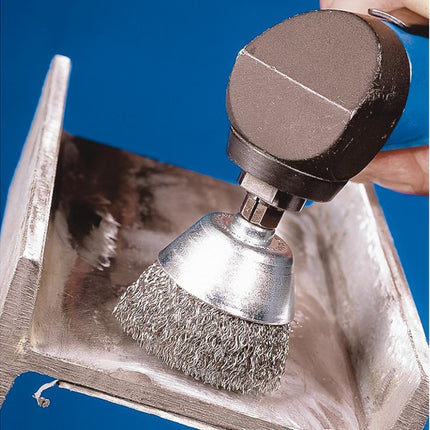 Spazzola a tazza PFERD TBU ST ( 8000435468 ) Ø 70 mm spessore del filo dell'albero 0,2 mm