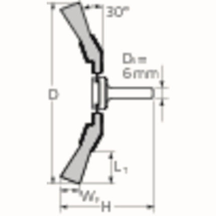 PFERD szczotka stożkowa KBU INOX ( 8000431754 ) Ø 80 mm grubość drutu 0,3 mm 12000 min-¹