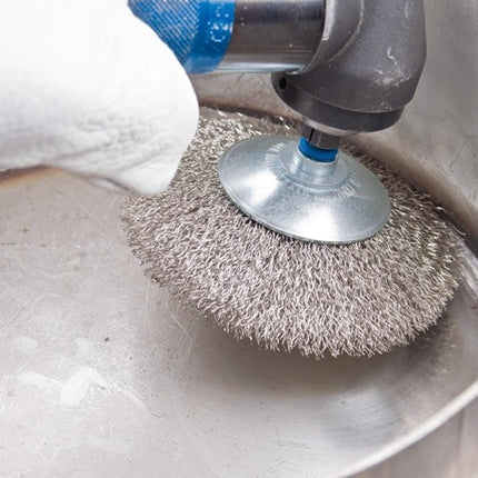 PFERD szczotka stożkowa KBU INOX ( 8000431754 ) Ø 80 mm grubość drutu 0,3 mm 12000 min-¹