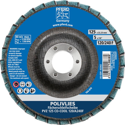 PFERD Fächerschleifscheibe ( 8000429928 ) Ø 125 mm Körnung 120 / 240 F