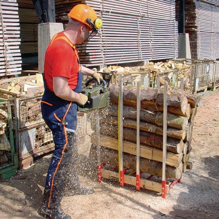 Nestle Sägebock Holzmichel ( 4000815589 ) Breite 820 x Höhe 1130 x Tiefe 465 mm Alu / Holz