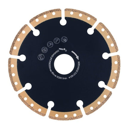 Diamanttrennscheibe MC850 AkkuMAX ( 4000865528 ) Ø 125 mm Bohrung 22,23 mm Winkelschleifer Segmentbreite 37,6 mm
