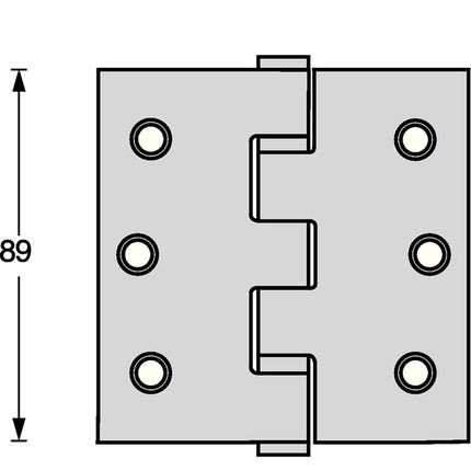 Intersteel charnière de porte à roulement à billes ( 3000255605 ) acier inoxydable à froid mat broche extensible