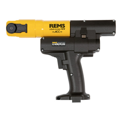 Rems Mini-Press 14 V ACC pressa radiale a batteria 22 kN 40 mm ( 578012 R220 ) + 1x batteria ricaricabile 2,5 Ah + caricatore rapido + custodia