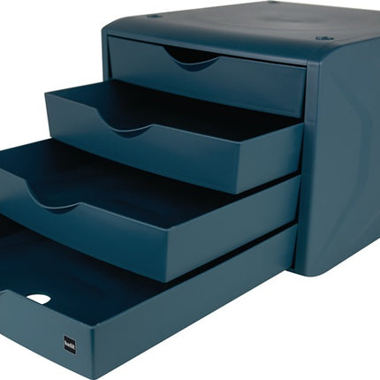 Helit Schubladenbox ( 9000493491 ) mit Auszugssperre 4 Schubladen