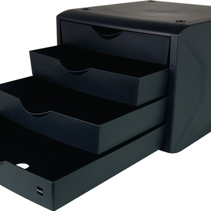 Szuflada Helit ( 9000493494 ) z ogranicznikiem wysuwu 4 szuflady