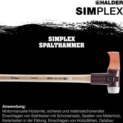 Halder SIMPLEX splitting hammer ( 4000815572 ) 4100 g Handle length 850 mm