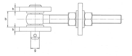 GAH Zawias regulowany Alberts ( 3000255576 ) 146x23x55x130x28x50x16x8mm