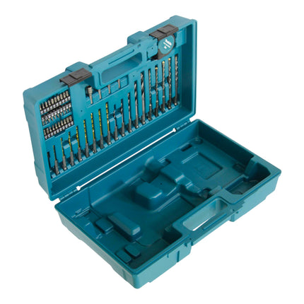 Martillo perforador sin cable Makita DHR 171 RM1X3 18 V 1,2 J SDS-Plus Brushless + 1x batería recargable 4,0 Ah + cargador + juego de accesorios de 65 piezas + maletín