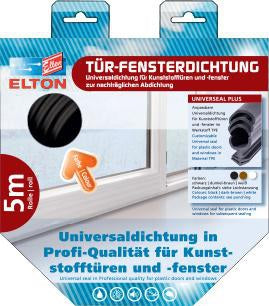 Guarnizione Ellen per ristrutturazioni UNIVERSAL Plus DIY ( 3327023242 ) lunghezza 5 m larghezza 8 mm per l'infiltrazione