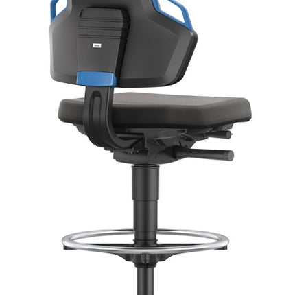 bimos industrial swivel chair Nexxit ( 9000454338 ) Floor gliders + foot ring Handle colour blue black 570-820 mm