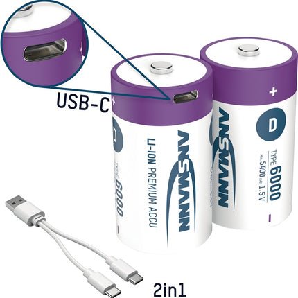 Ansmann battery cell ( 4000876126 ) 1.5 V 5400 mAh