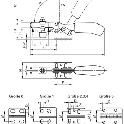 AMF Waagrechtspanner Nr. 6830 ( 4000833508 ) Größe 2