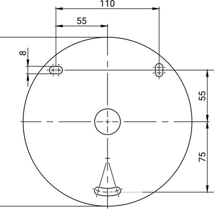 ALBA TURBO wall-mounted hose reel (4000351454) Width 427 mm without hose/fittings