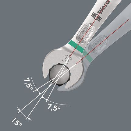 Chiave combinata Wera 6003 Joker ( 4000822302 ) SW 11 mm lunghezza 135 mm acciaio legato per utensili