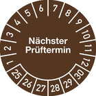 Adhesivo de inspección plurianual ( 9000477116 ) Folio Ø 20 mm