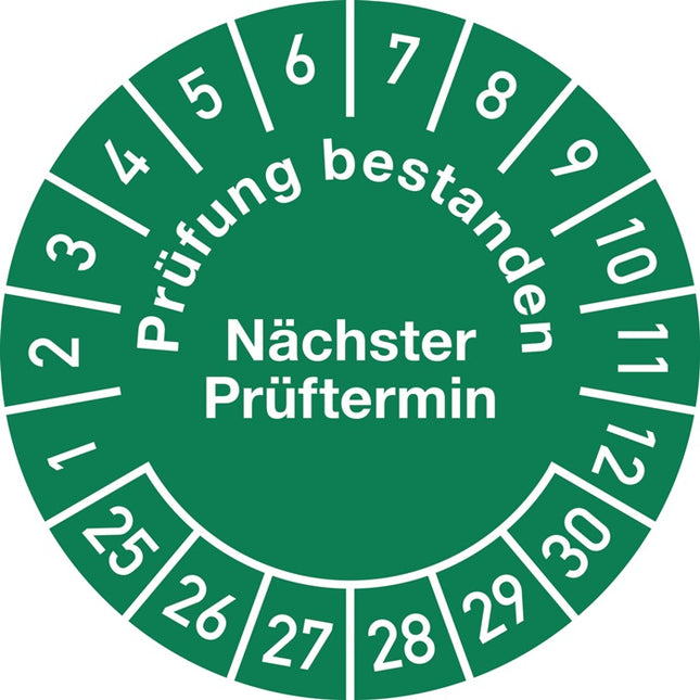 Adesivo di controllo pluriennale ( 9000477118 ) Ø 30 mm in pellicola