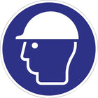 Mandatory sign ASR A1.3/DIN EN ISO 7010 ( 9000477505 ) Use head protection